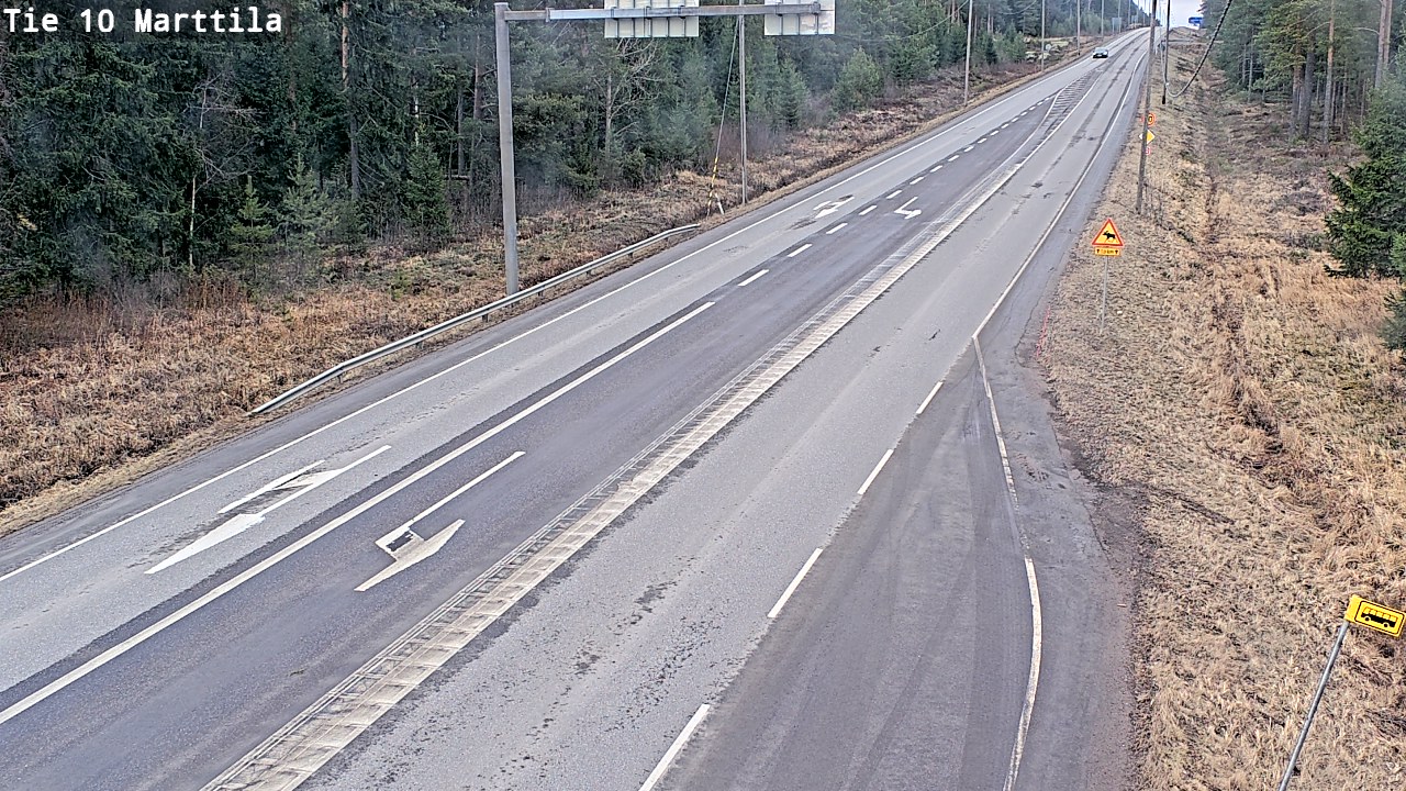 Weather Camera Image Väg 10 S:t Mårtens, Marttila, Varsinais-Suomi