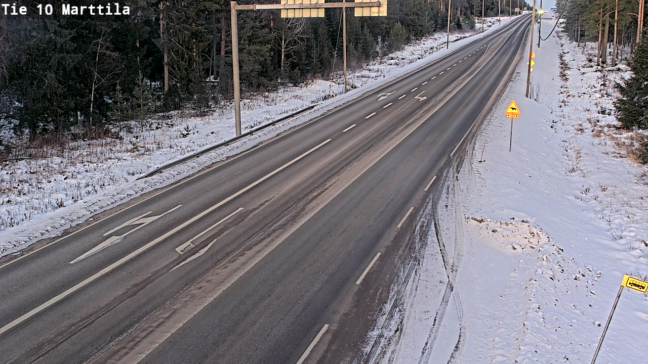 Weather Camera Image Väg 10 S:t Mårtens, Marttila, Varsinais-Suomi