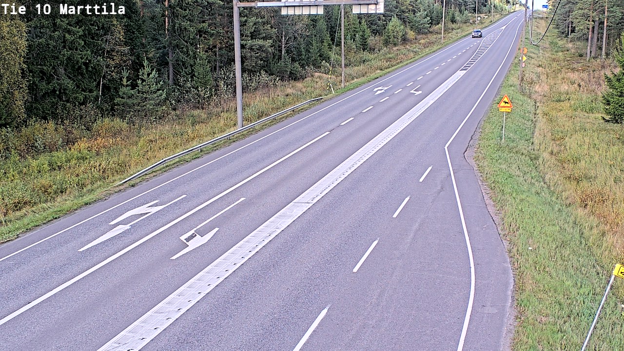Weather Camera Image Väg 10 S:t Mårtens, Marttila, Varsinais-Suomi