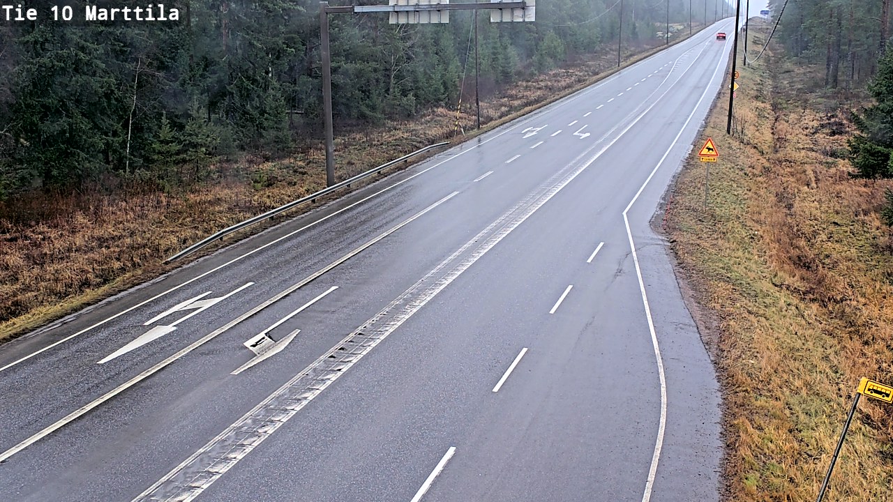 Weather Camera Image Väg 10 S:t Mårtens, Marttila, Varsinais-Suomi
