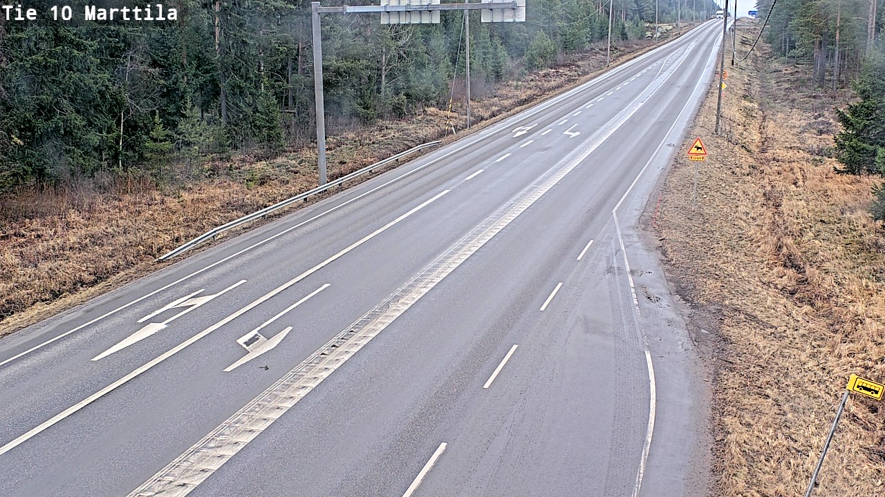 Weather Camera Image Väg 10 S:t Mårtens, Marttila, Varsinais-Suomi