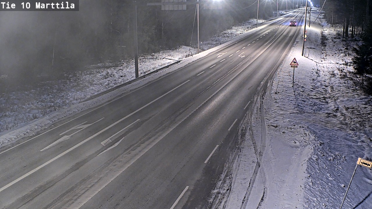 Weather Camera Image Väg 10 S:t Mårtens, Marttila, Varsinais-Suomi