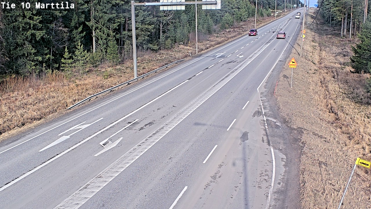 Weather Camera Image Väg 10 S:t Mårtens, Marttila, Varsinais-Suomi