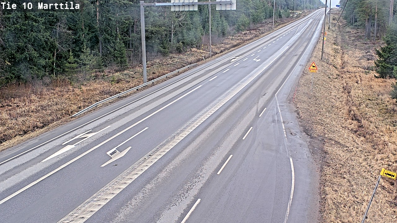 Weather Camera Image Väg 10 S:t Mårtens, Marttila, Varsinais-Suomi