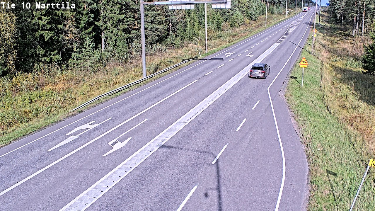 Weather Camera Image Väg 10 S:t Mårtens, Marttila, Varsinais-Suomi