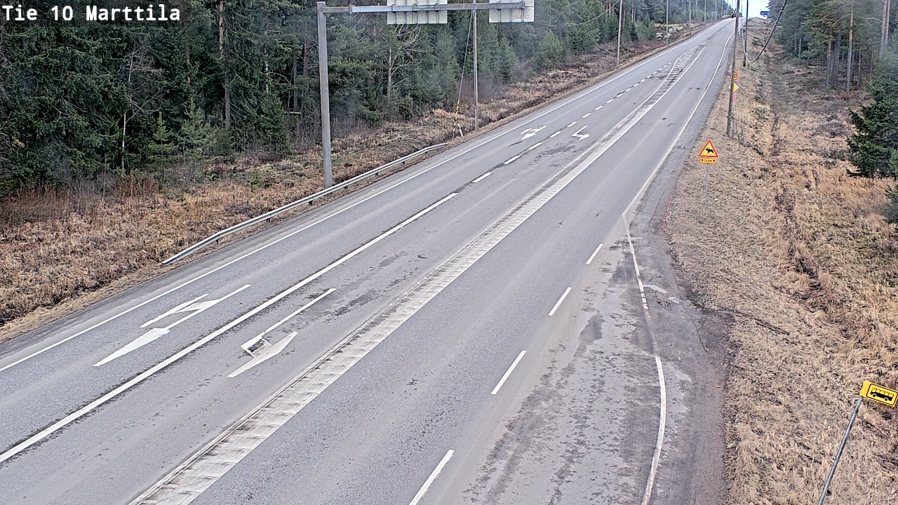 Weather Camera Image Väg 10 S:t Mårtens, Marttila, Varsinais-Suomi