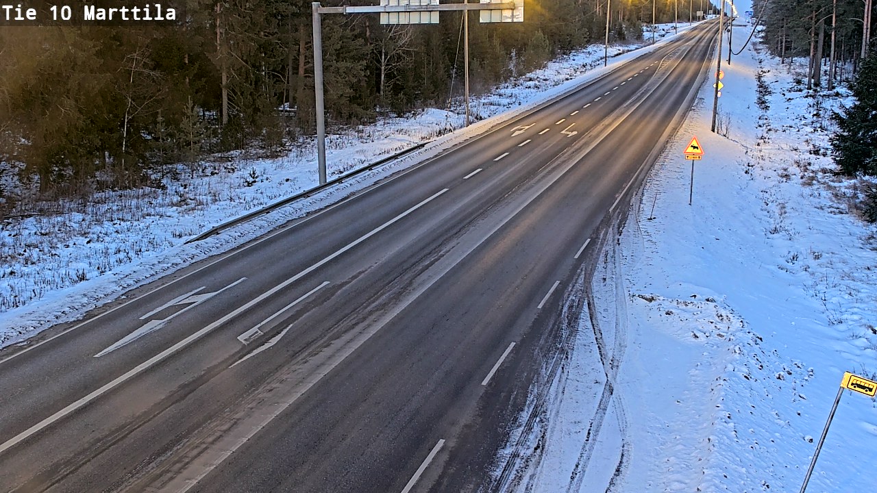 Weather Camera Image Väg 10 S:t Mårtens, Marttila, Varsinais-Suomi