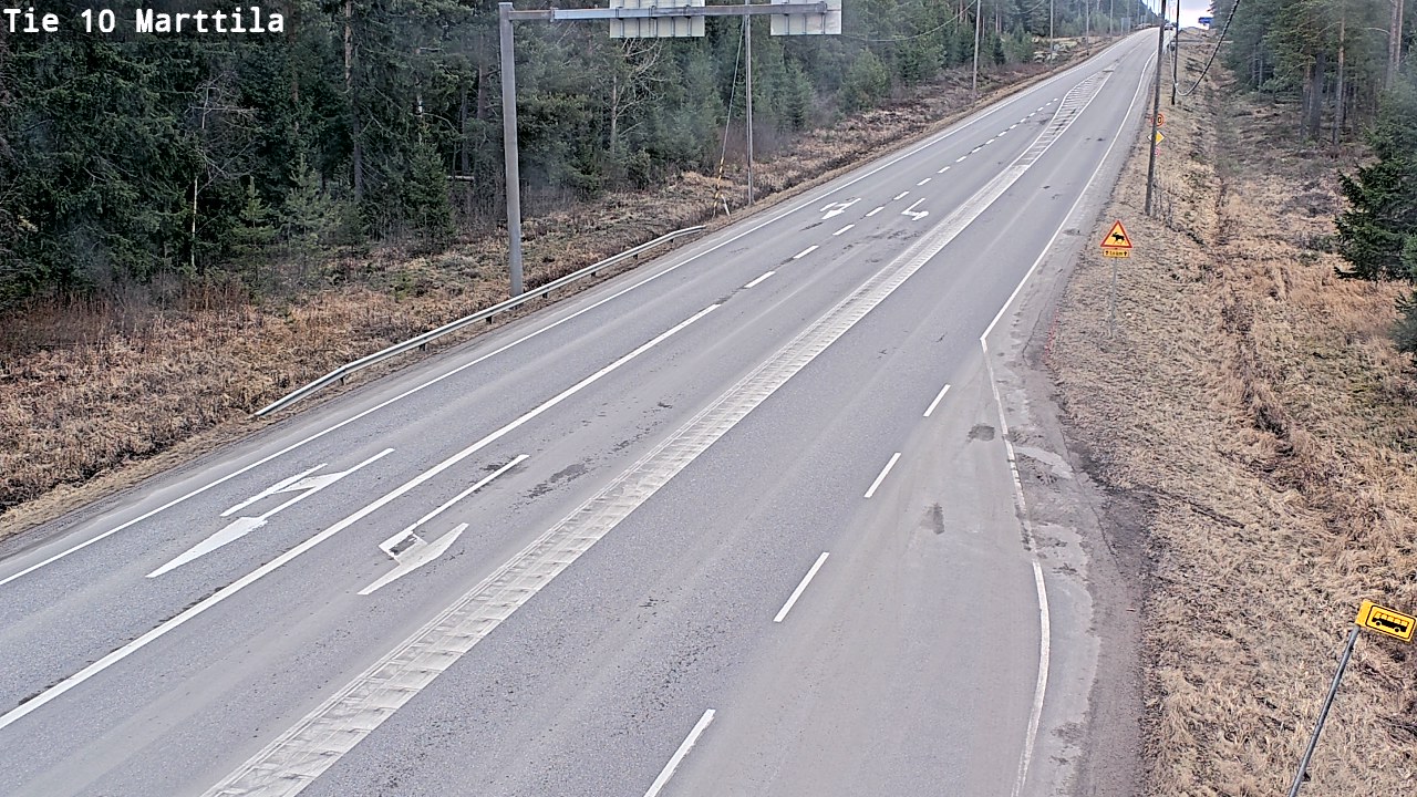 Weather Camera Image Väg 10 S:t Mårtens, Marttila, Varsinais-Suomi