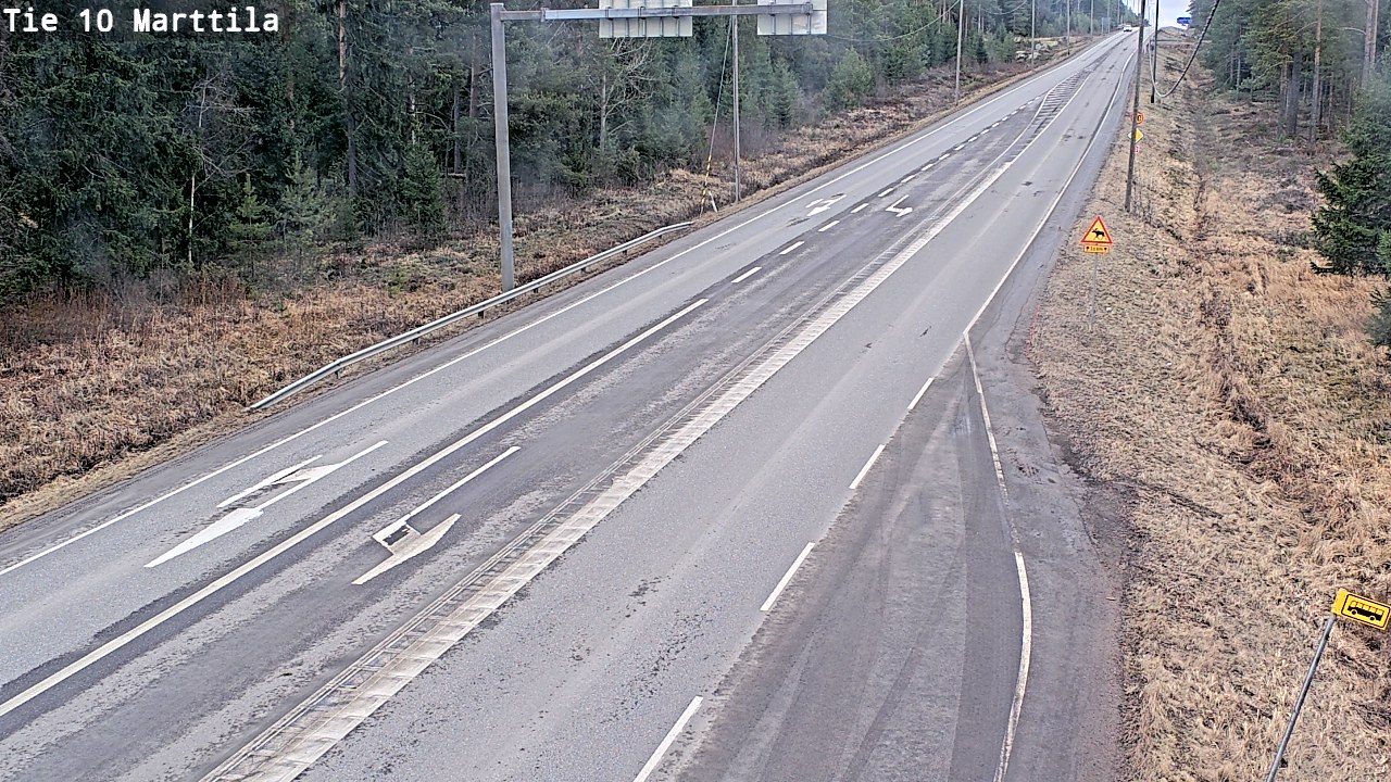 Weather Camera Image Väg 10 S:t Mårtens, Marttila, Varsinais-Suomi