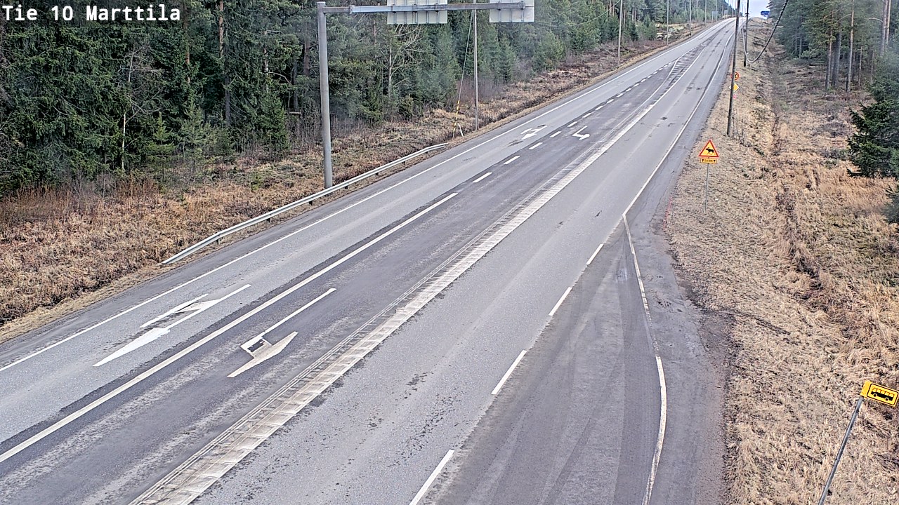 Weather Camera Image Väg 10 S:t Mårtens, Marttila, Varsinais-Suomi