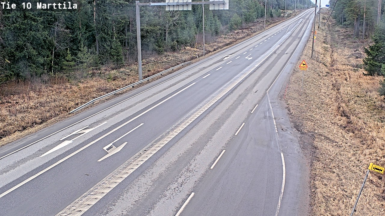 Weather Camera Image Väg 10 S:t Mårtens, Marttila, Varsinais-Suomi