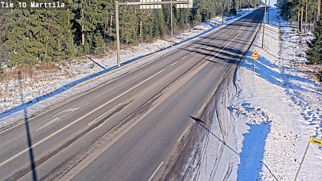 Weather Camera Image Väg 10 S:t Mårtens, Marttila, Varsinais-Suomi