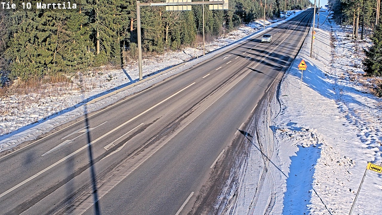 Weather Camera Image Väg 10 S:t Mårtens, Marttila, Varsinais-Suomi