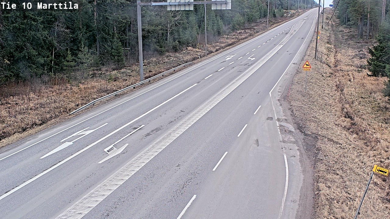 Weather Camera Image Väg 10 S:t Mårtens, Marttila, Varsinais-Suomi