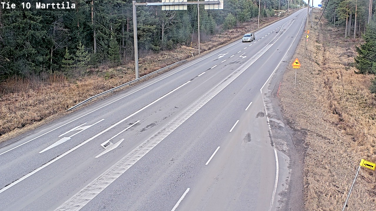 Weather Camera Image Väg 10 S:t Mårtens, Marttila, Varsinais-Suomi