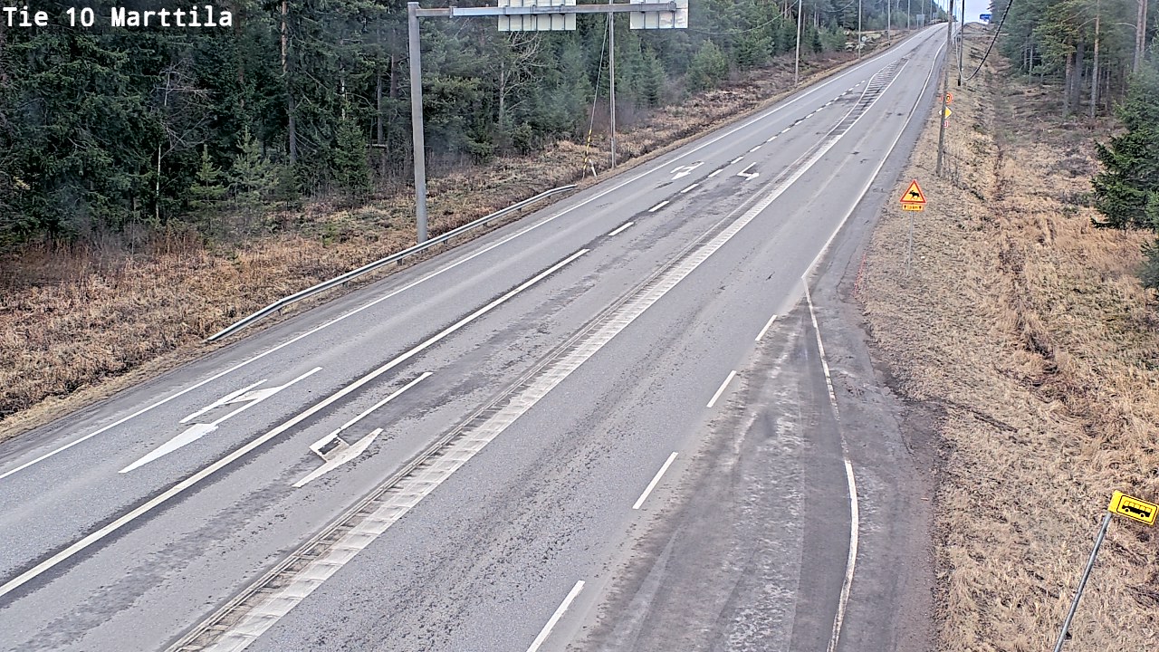 Weather Camera Image Väg 10 S:t Mårtens, Marttila, Varsinais-Suomi