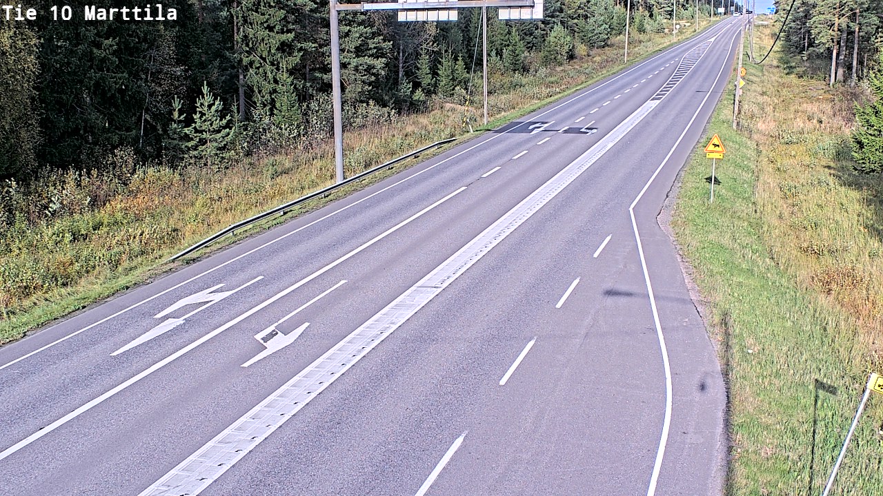 Weather Camera Image Väg 10 S:t Mårtens, Marttila, Varsinais-Suomi