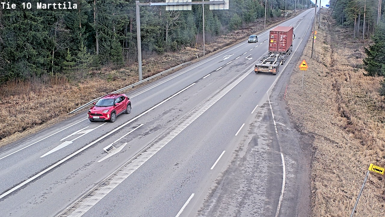 Weather Camera Image Väg 10 S:t Mårtens, Marttila, Varsinais-Suomi