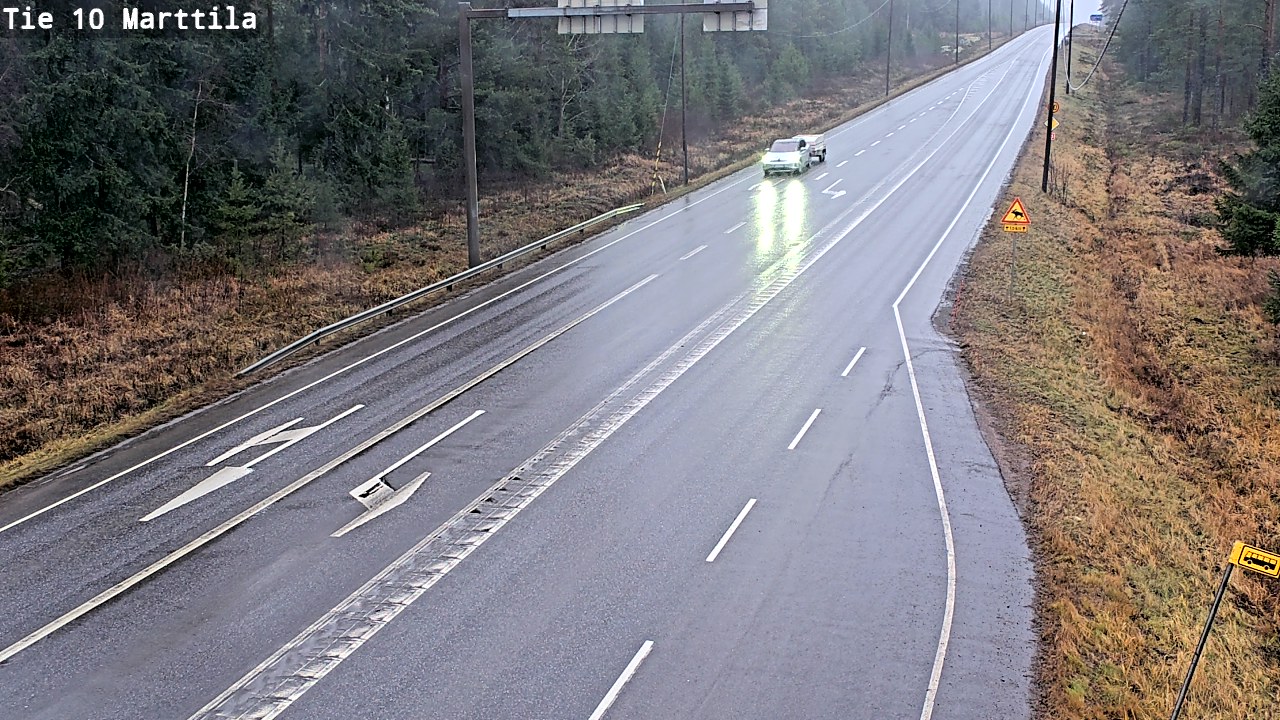 Weather Camera Image Väg 10 S:t Mårtens, Marttila, Varsinais-Suomi