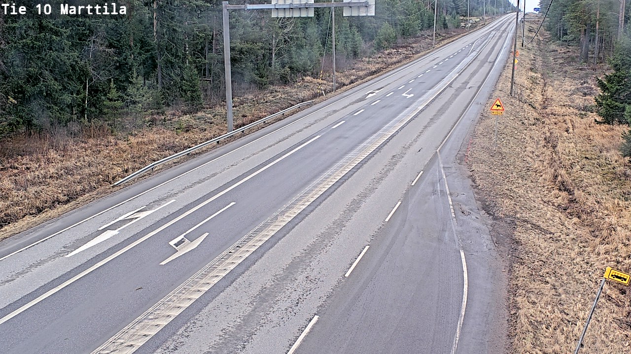 Weather Camera Image Väg 10 S:t Mårtens, Marttila, Varsinais-Suomi