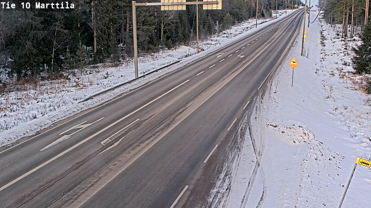 Weather Camera Image Väg 10 S:t Mårtens, Marttila, Varsinais-Suomi