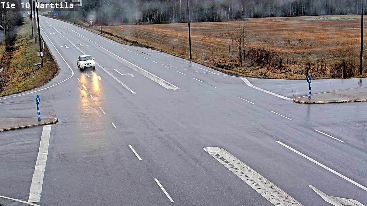Weather Camera Image Väg 10 S:t Mårtens, Marttila, Varsinais-Suomi