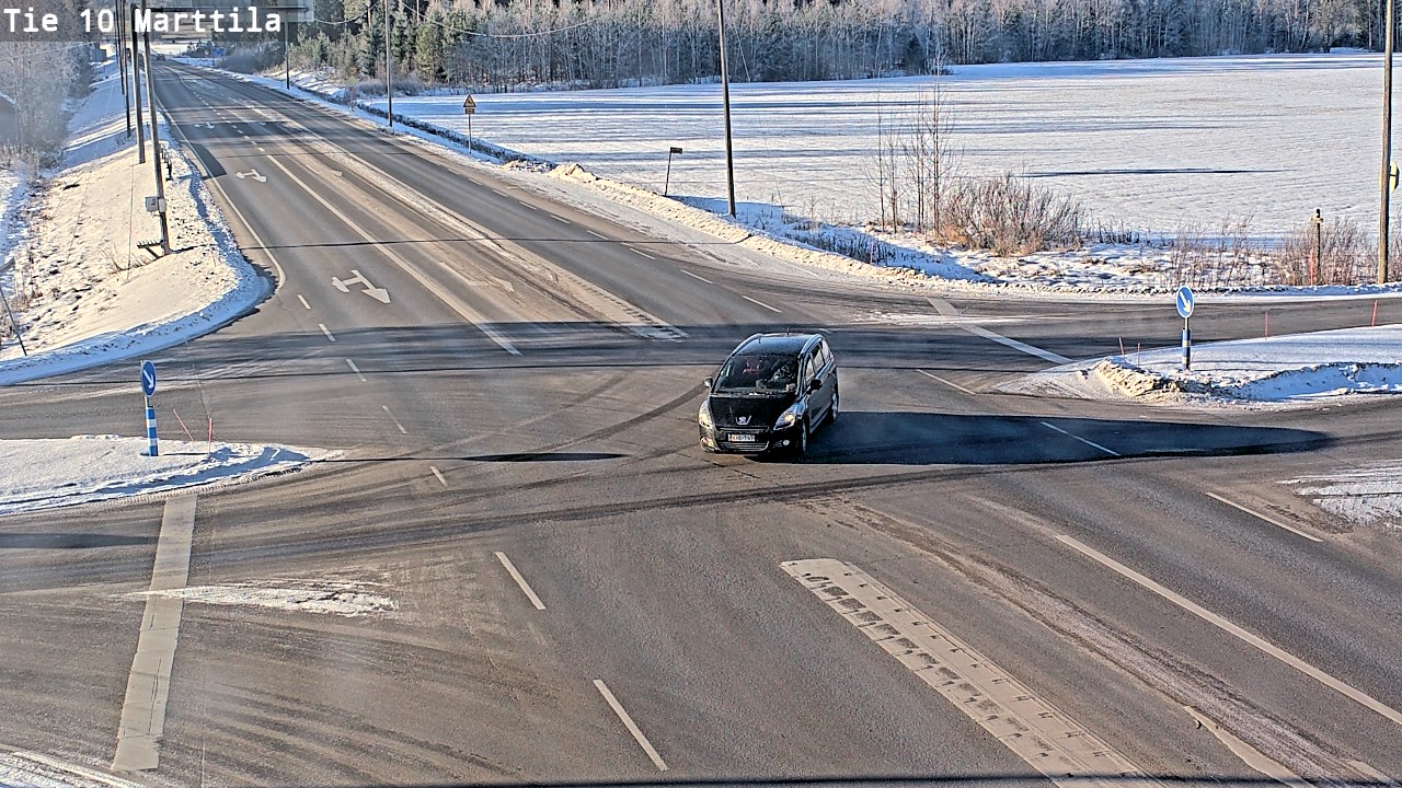 Weather Camera Image Väg 10 S:t Mårtens, Marttila, Varsinais-Suomi