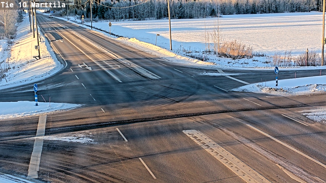 Weather Camera Image Väg 10 S:t Mårtens, Marttila, Varsinais-Suomi