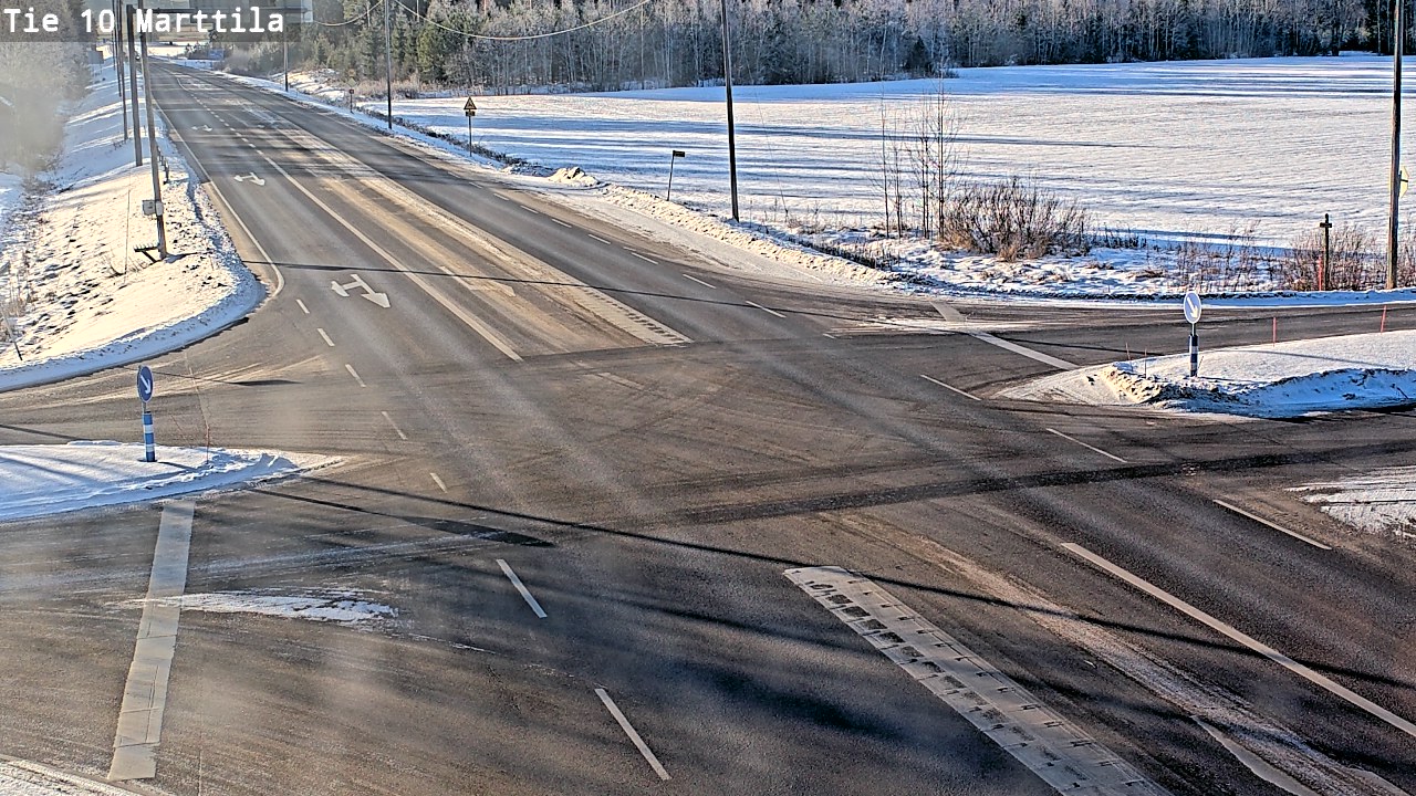 Weather Camera Image Väg 10 S:t Mårtens, Marttila, Varsinais-Suomi