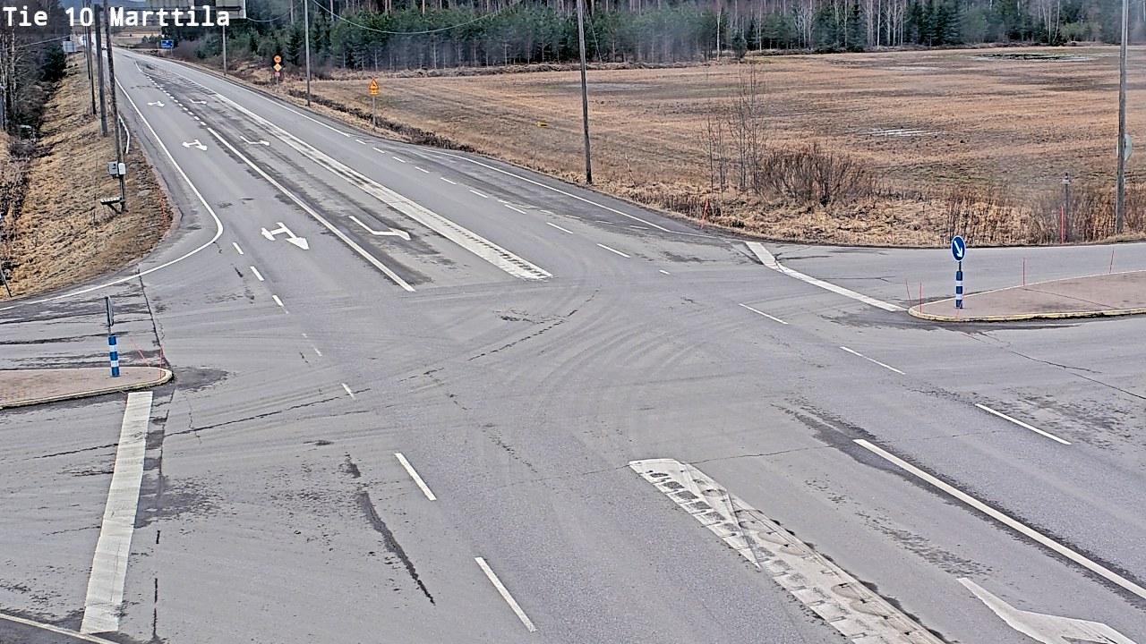 Weather Camera Image Väg 10 S:t Mårtens, Marttila, Varsinais-Suomi