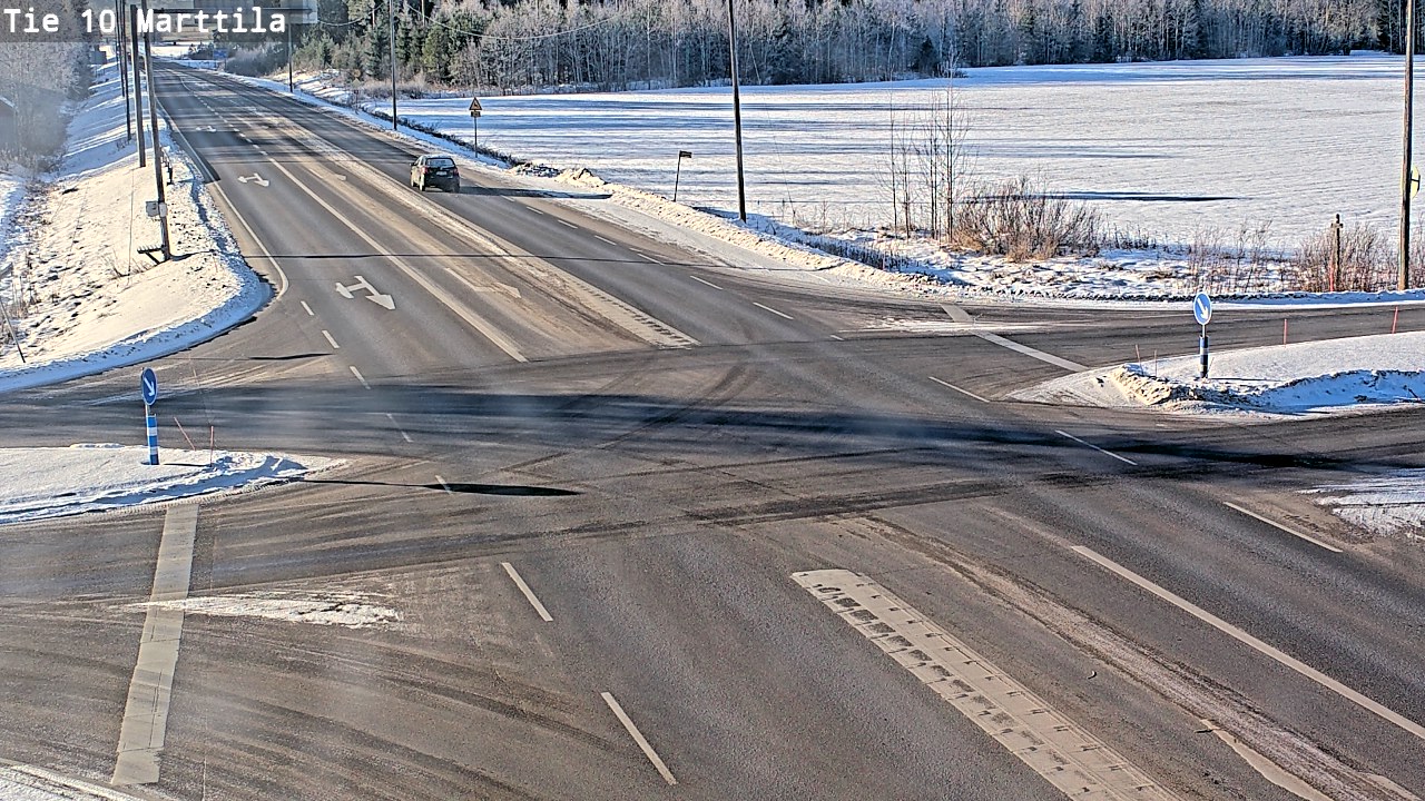 Weather Camera Image Väg 10 S:t Mårtens, Marttila, Varsinais-Suomi