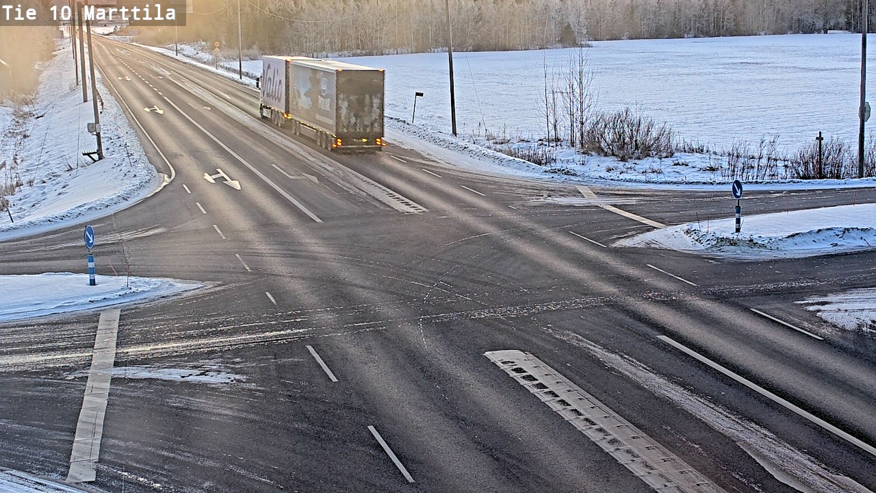 Weather Camera Image Väg 10 S:t Mårtens, Marttila, Varsinais-Suomi