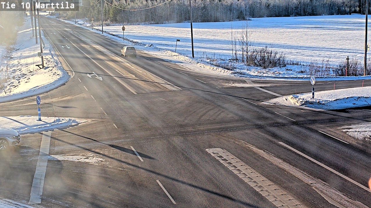 Weather Camera Image Väg 10 S:t Mårtens, Marttila, Varsinais-Suomi