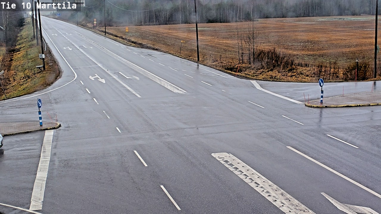 Weather Camera Image Väg 10 S:t Mårtens, Marttila, Varsinais-Suomi