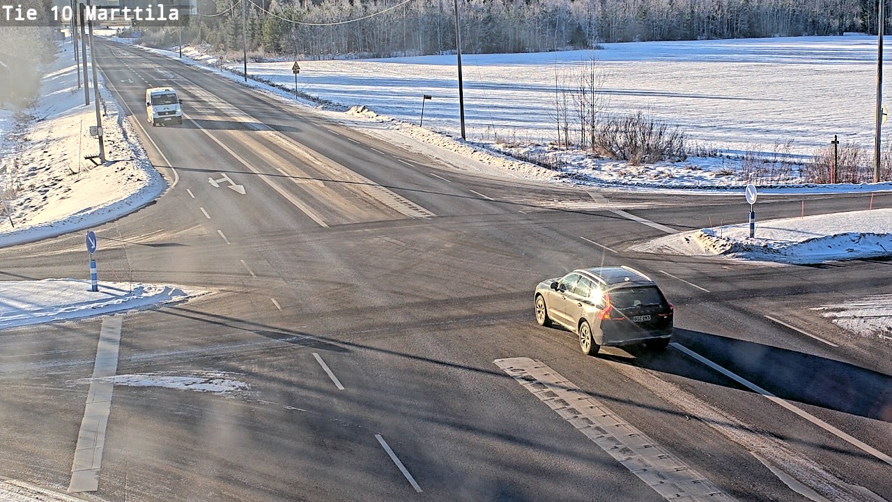 Weather Camera Image Väg 10 S:t Mårtens, Marttila, Varsinais-Suomi
