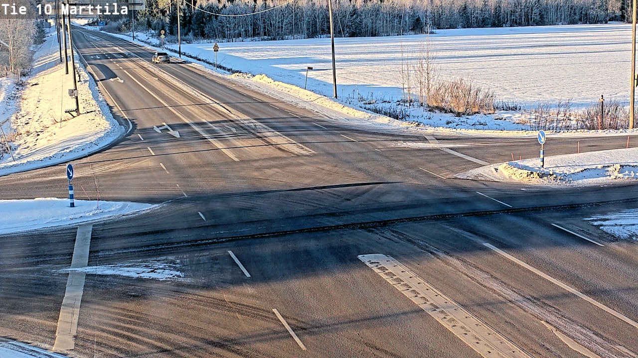 Weather Camera Image Väg 10 S:t Mårtens, Marttila, Varsinais-Suomi