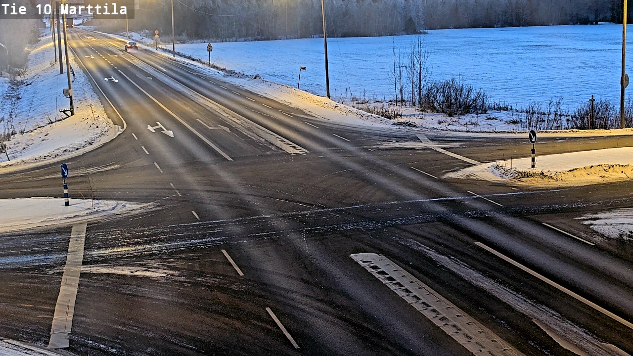 Weather Camera Image Väg 10 S:t Mårtens, Marttila, Varsinais-Suomi