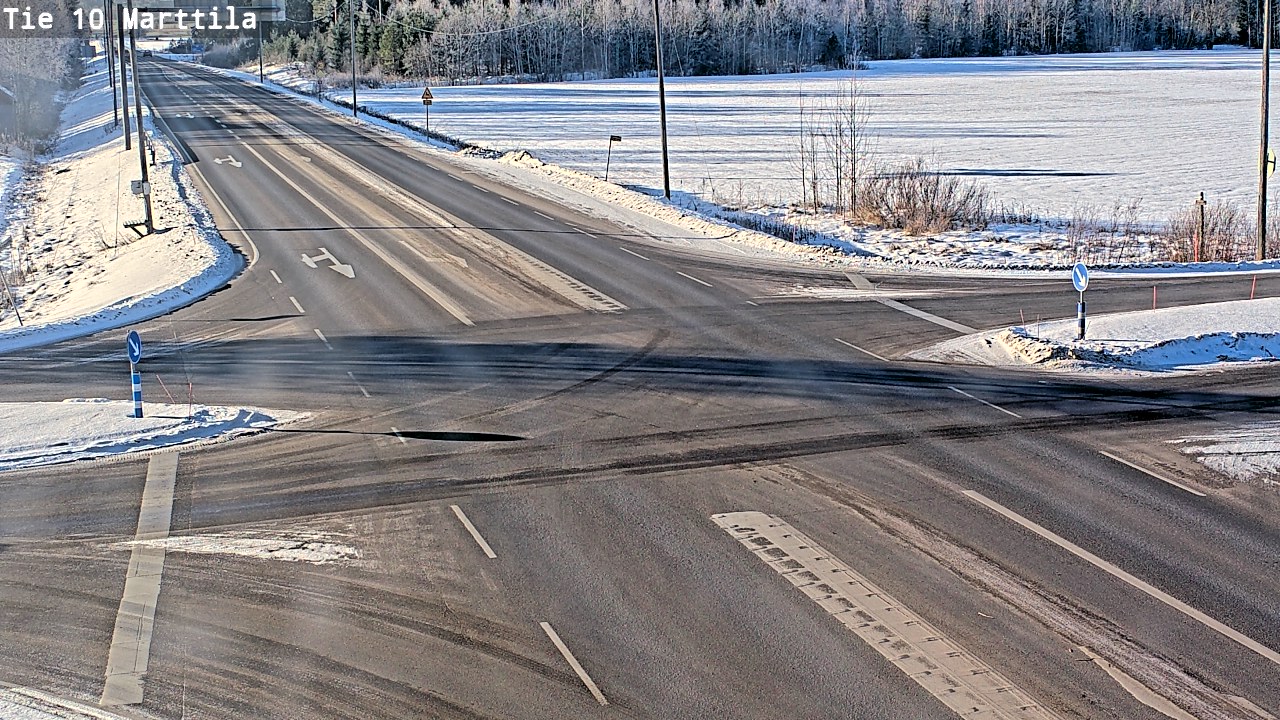 Weather Camera Image Väg 10 S:t Mårtens, Marttila, Varsinais-Suomi