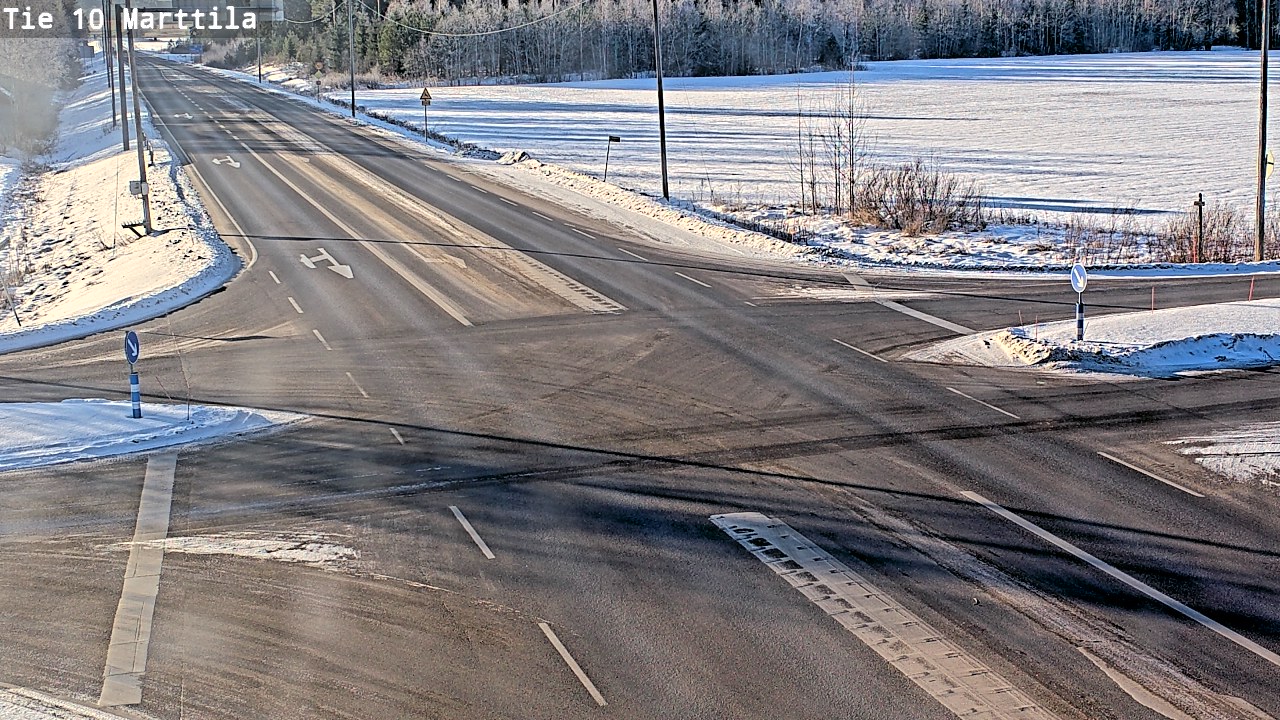 Weather Camera Image Väg 10 S:t Mårtens, Marttila, Varsinais-Suomi