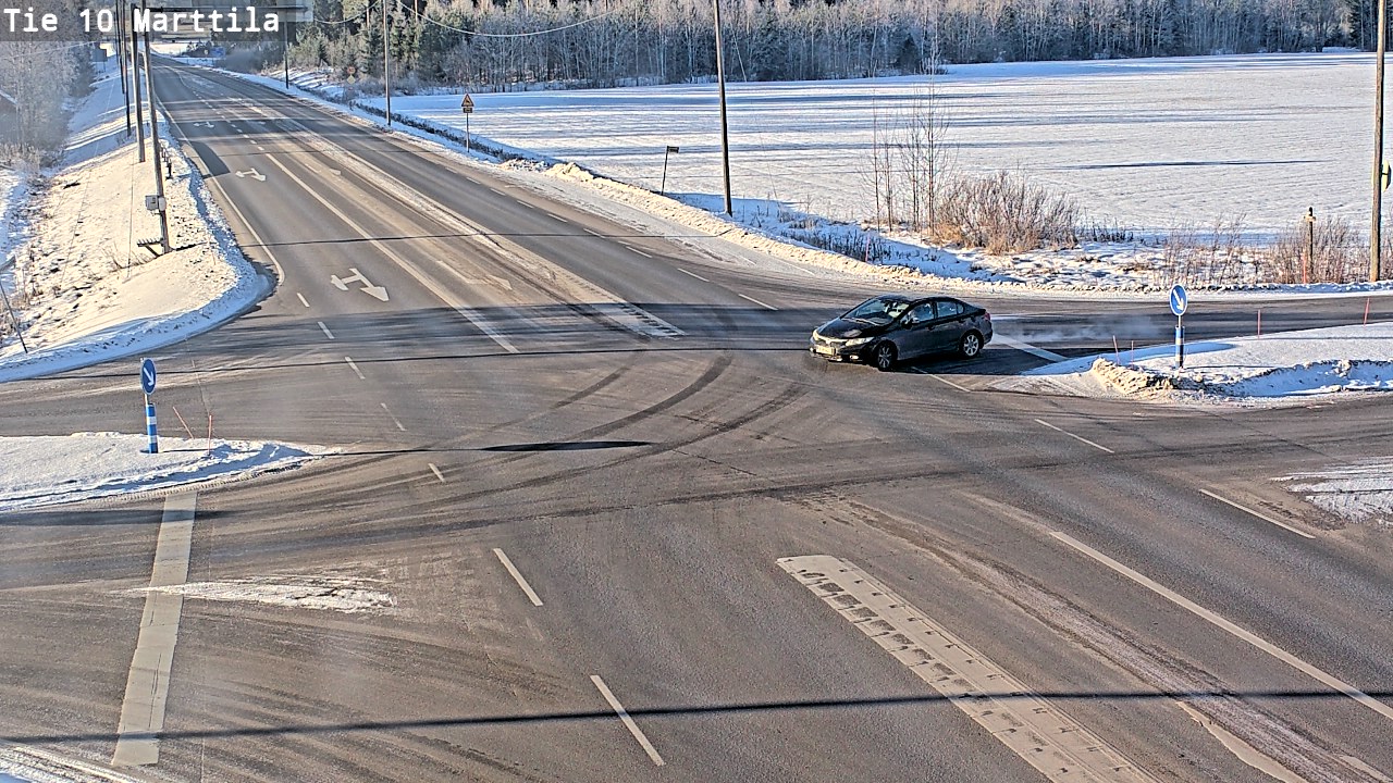 Weather Camera Image Väg 10 S:t Mårtens, Marttila, Varsinais-Suomi