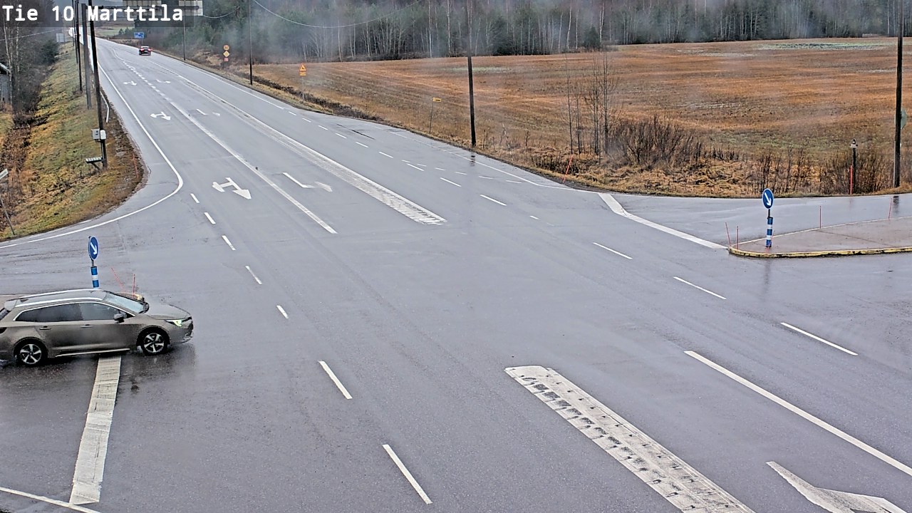 Weather Camera Image Väg 10 S:t Mårtens, Marttila, Varsinais-Suomi