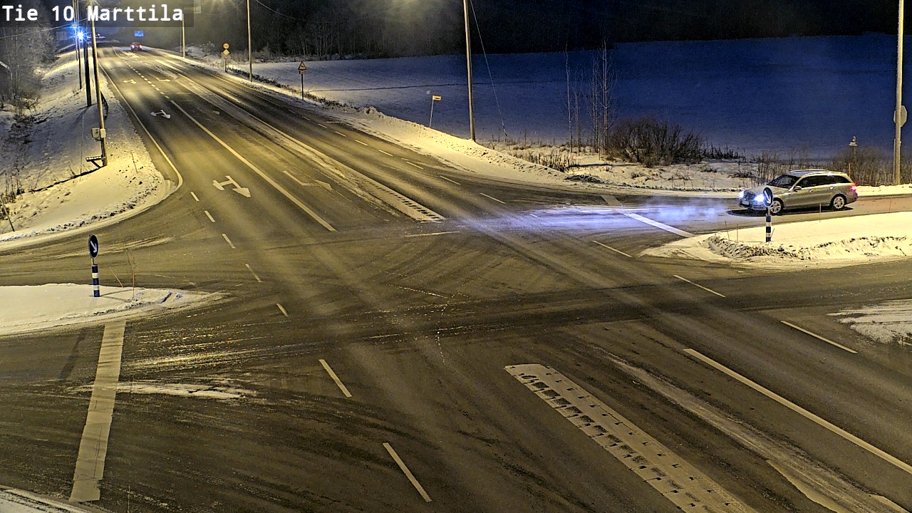 Weather Camera Image Väg 10 S:t Mårtens, Marttila, Varsinais-Suomi