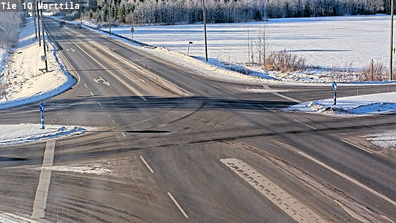 Weather Camera Image Väg 10 S:t Mårtens, Marttila, Varsinais-Suomi