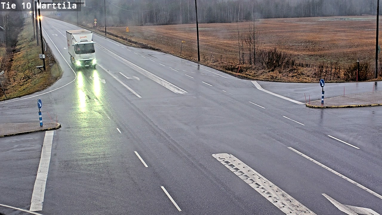 Weather Camera Image Väg 10 S:t Mårtens, Marttila, Varsinais-Suomi