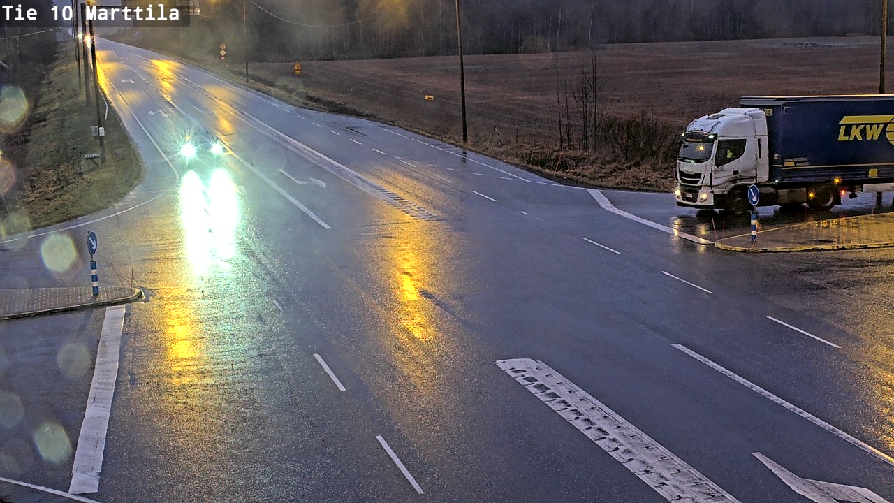 Weather Camera Image Väg 10 S:t Mårtens, Marttila, Varsinais-Suomi