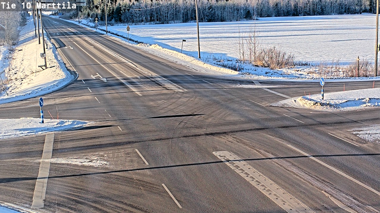 Weather Camera Image Väg 10 S:t Mårtens, Marttila, Varsinais-Suomi