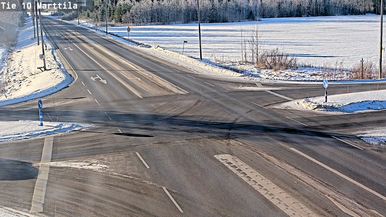 Weather Camera Image Väg 10 S:t Mårtens, Marttila, Varsinais-Suomi