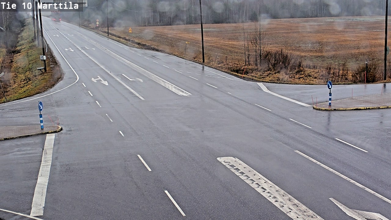 Weather Camera Image Väg 10 S:t Mårtens, Marttila, Varsinais-Suomi