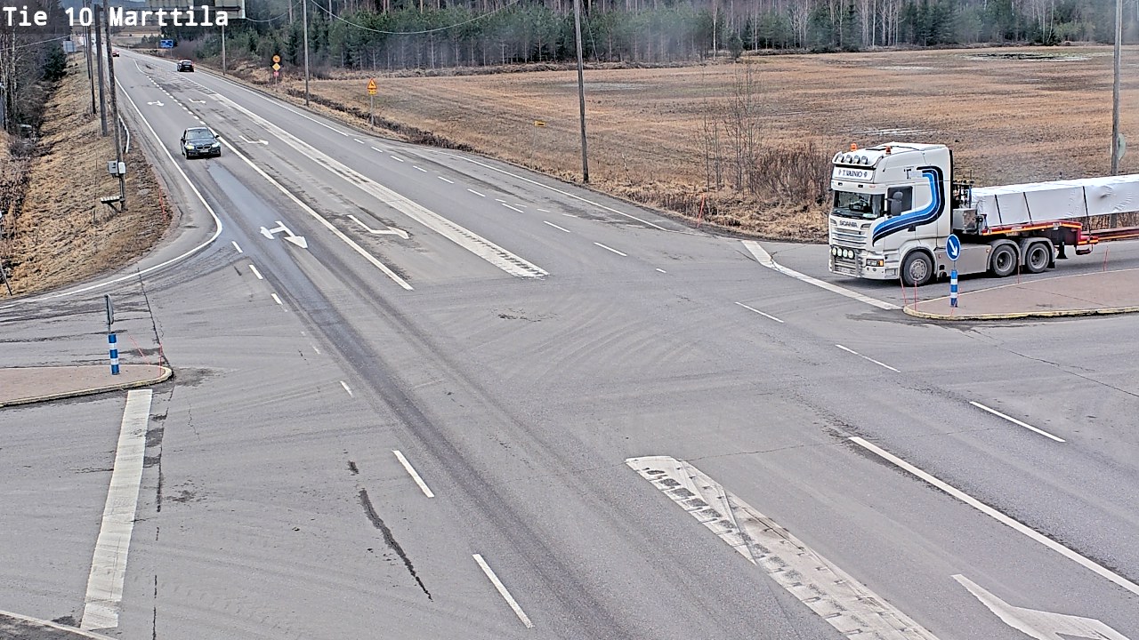 Weather Camera Image Road 10 Marttila, Marttila, Varsinais-Suomi