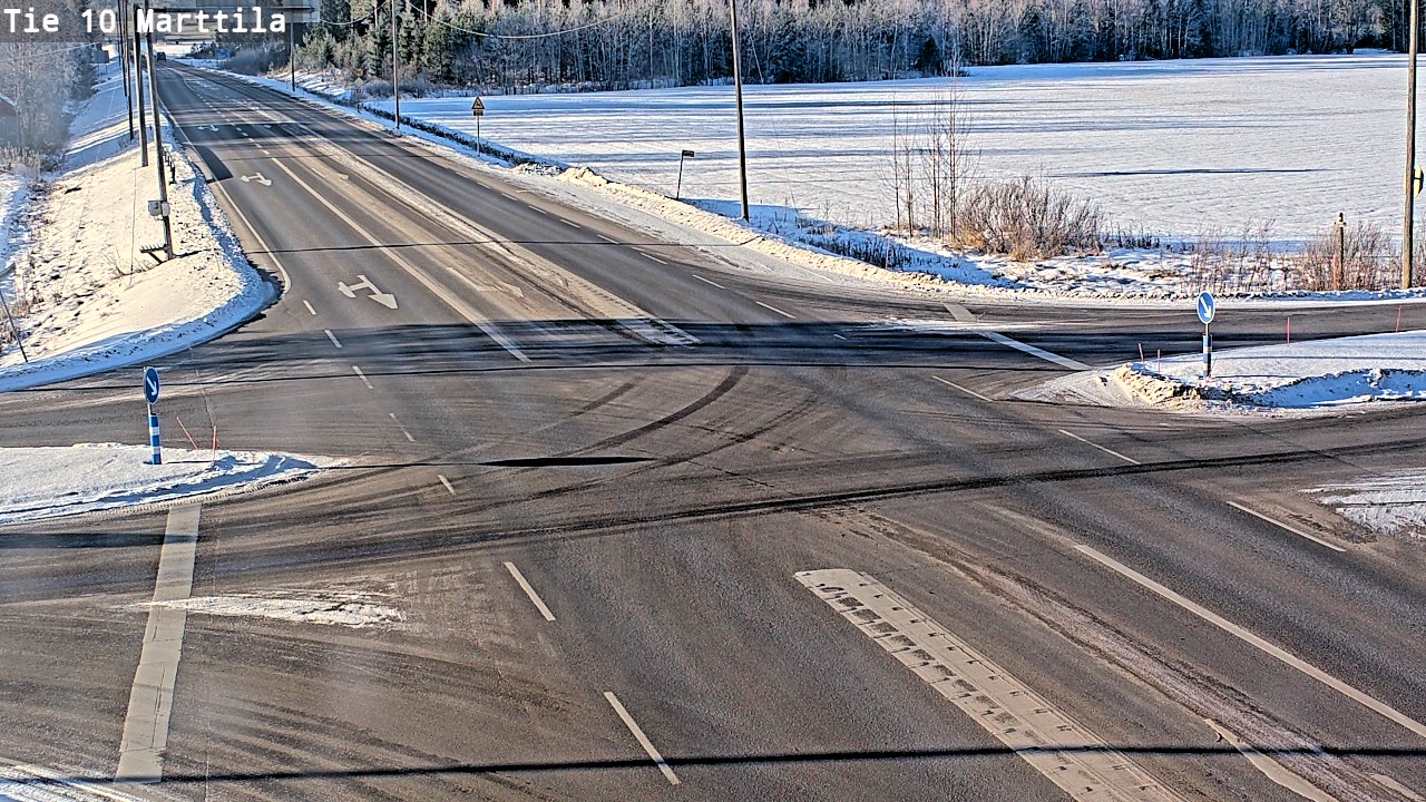 Weather Camera Image Väg 10 S:t Mårtens, Marttila, Varsinais-Suomi